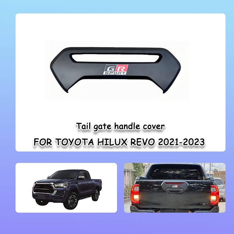 Car Accessories Logo - ฝาครอบมือจับประตูท้ายรถยนต์โตโยต้า ไฮลักซ์ รีโว่ ปี 2015-2023 ชุดแต่ง