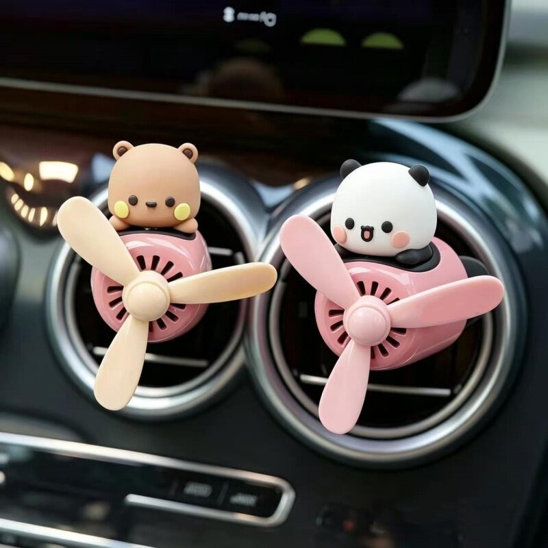 Car Air Freshener Vent - ตัวการ์ตูนบูบู เยียร์ น่ารักๆ สำหรับตกแต่งรถยนต์ กลิ่นหอมสดชื่น ใช้เป็นที่หนีบช่องแอร์