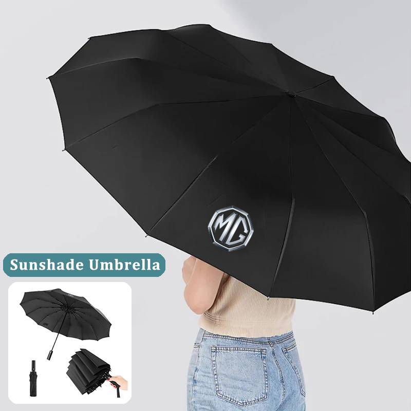Car Accessories Logo - ร่มบังแดดพับอัตโนมัติ ป้องกันลม สำหรับรถยนต์ โลโก้รถยนต์ อุปกรณ์ตกแต่งรถยนต์ สำหรับรถยนต์มอร์ริส
