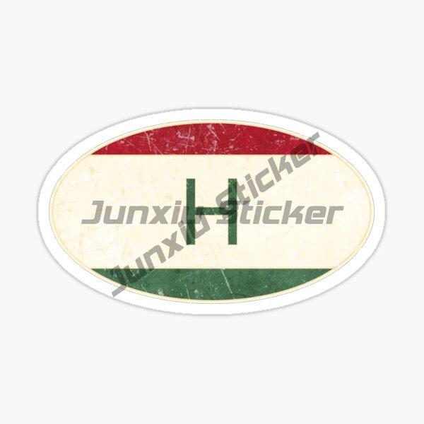 สติกเกอร์รูปวงรีธงชาติฮังการี  - Car Accessories Logo บทวิจารณ์และราคา