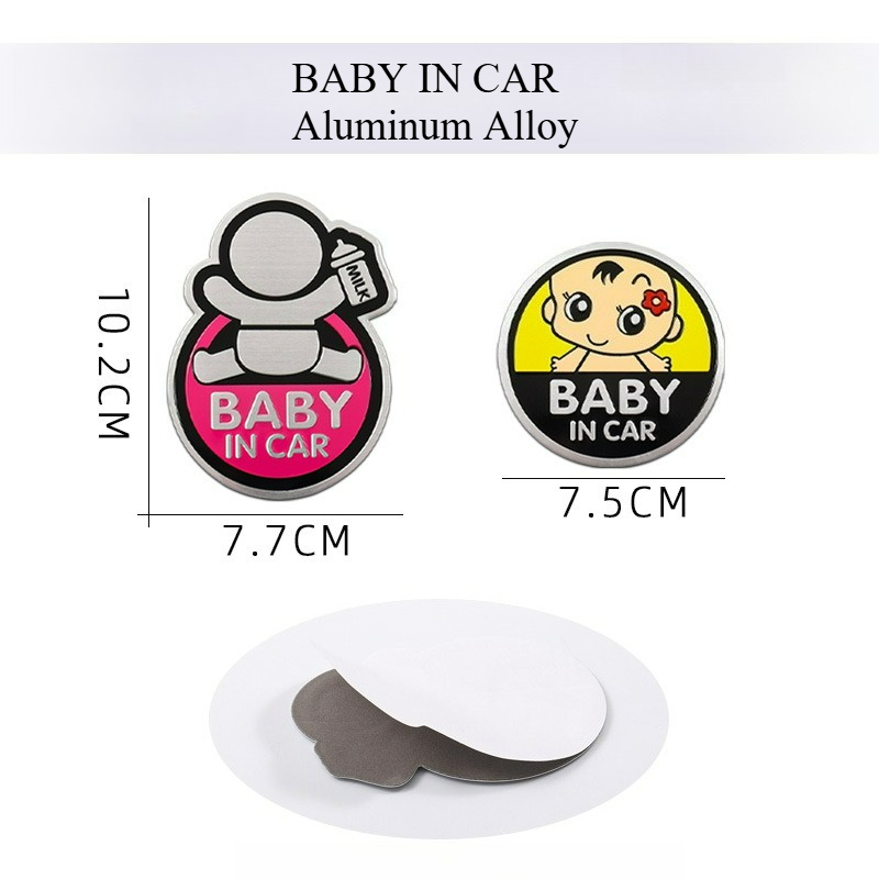 สติ๊กเกอร์เตือนในรถยนต์ อลูมิเ - Car Accessories For Baby บทวิจารณ์และราคา