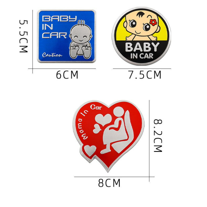 สติ๊กเกอร์เตือนในรถยนต์ อลูมิเ - Car Accessories For Baby บทวิจารณ์และราคา