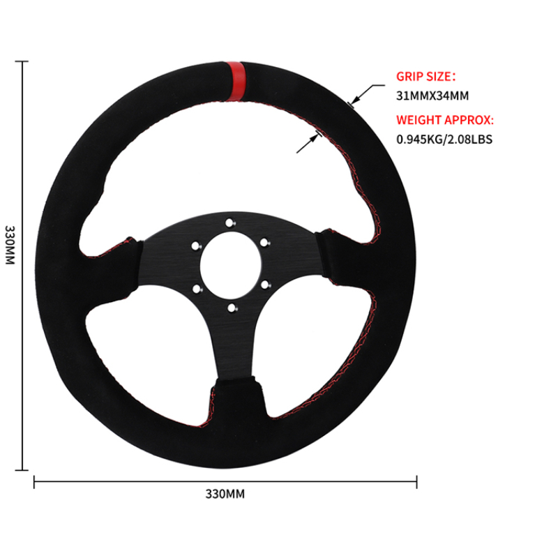 พวงมาลัยรถแข่งแบบหนังกลับ รองร - Car Accessories Logo บทวิจารณ์และราคา