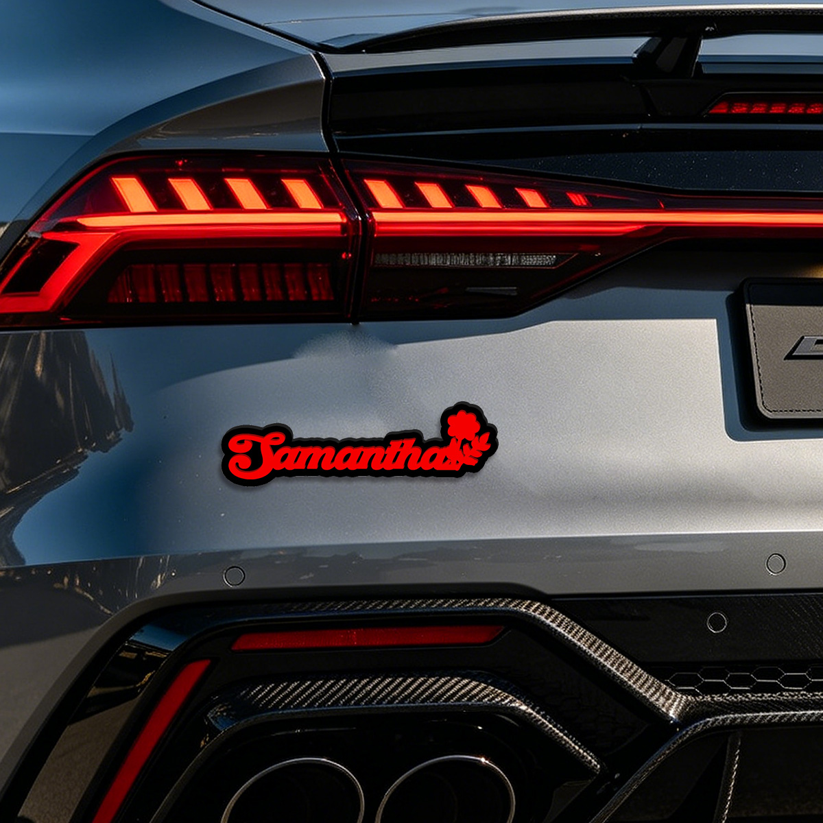 สติกเกอร์ติดรถยนต์ลายดอกไม้แบบ - Car Accessories Logo บทวิจารณ์และราคา
