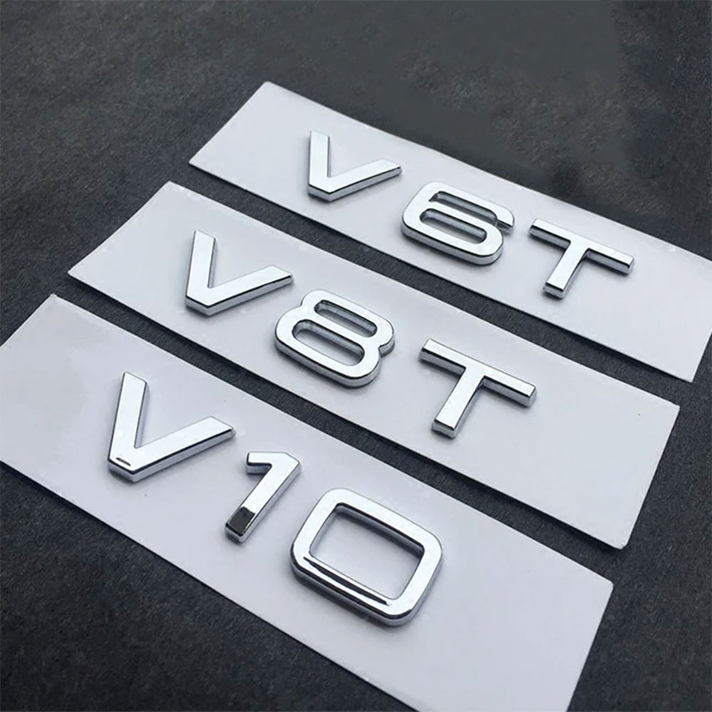 โลโก้โครเมียม 3 มิติ สีดำ V6T  - Car Accessories Logo บทวิจารณ์และราคา