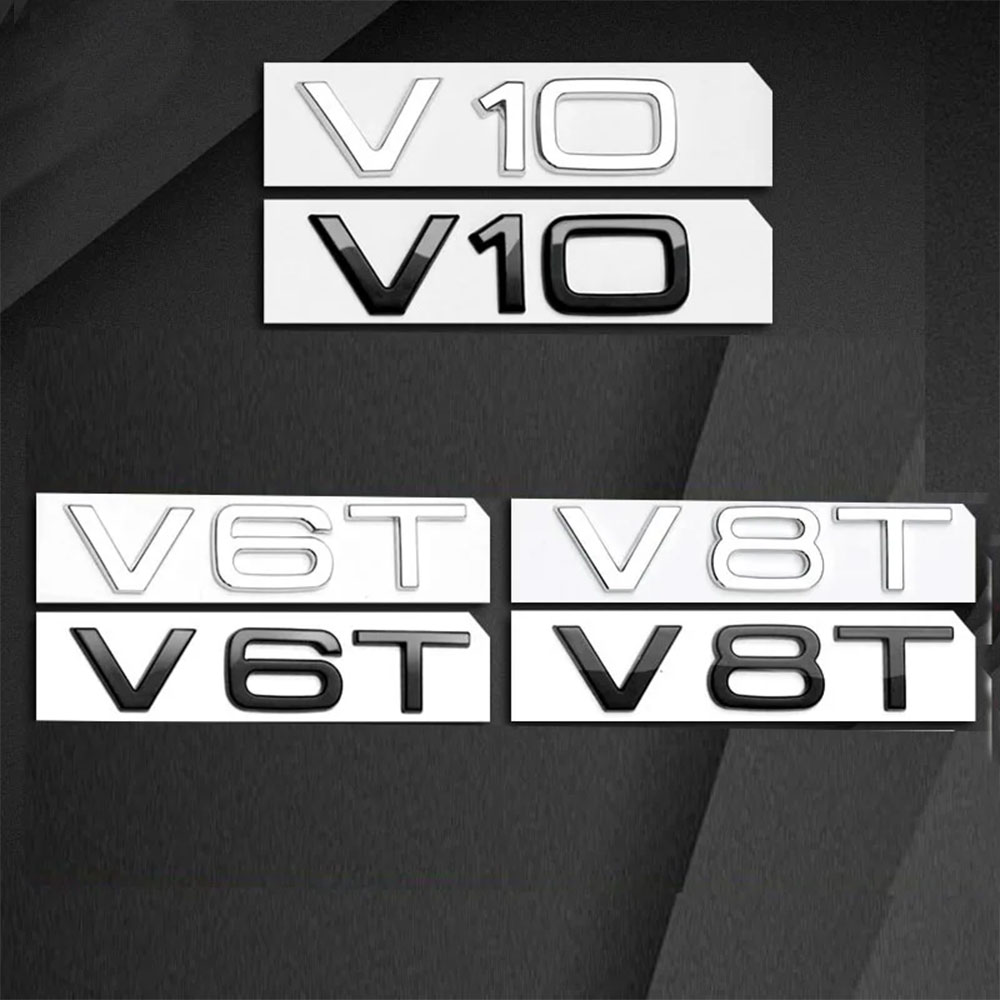 โลโก้โครเมียม 3 มิติ สีดำ V6T  - Car Accessories Logo บทวิจารณ์และราคา