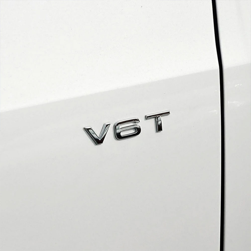 โลโก้โครเมียม 3 มิติ สีดำ V6T  - Car Accessories Logo บทวิจารณ์และราคา