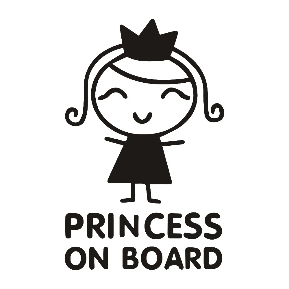 สติกเกอร์รถยนต์บุคลิกภาพ Princ - Car Accessories For Baby บทวิจารณ์และราคา