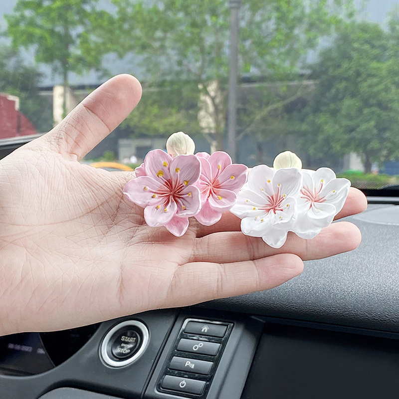 คลิปหนีบปรับอากาศรูปดอกไม้ 1 ช - Car Air Freshener Vent บทวิจารณ์และราคา