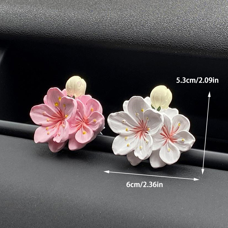 คลิปหนีบปรับอากาศรูปดอกไม้ 1 ช - Car Air Freshener Vent บทวิจารณ์และราคา